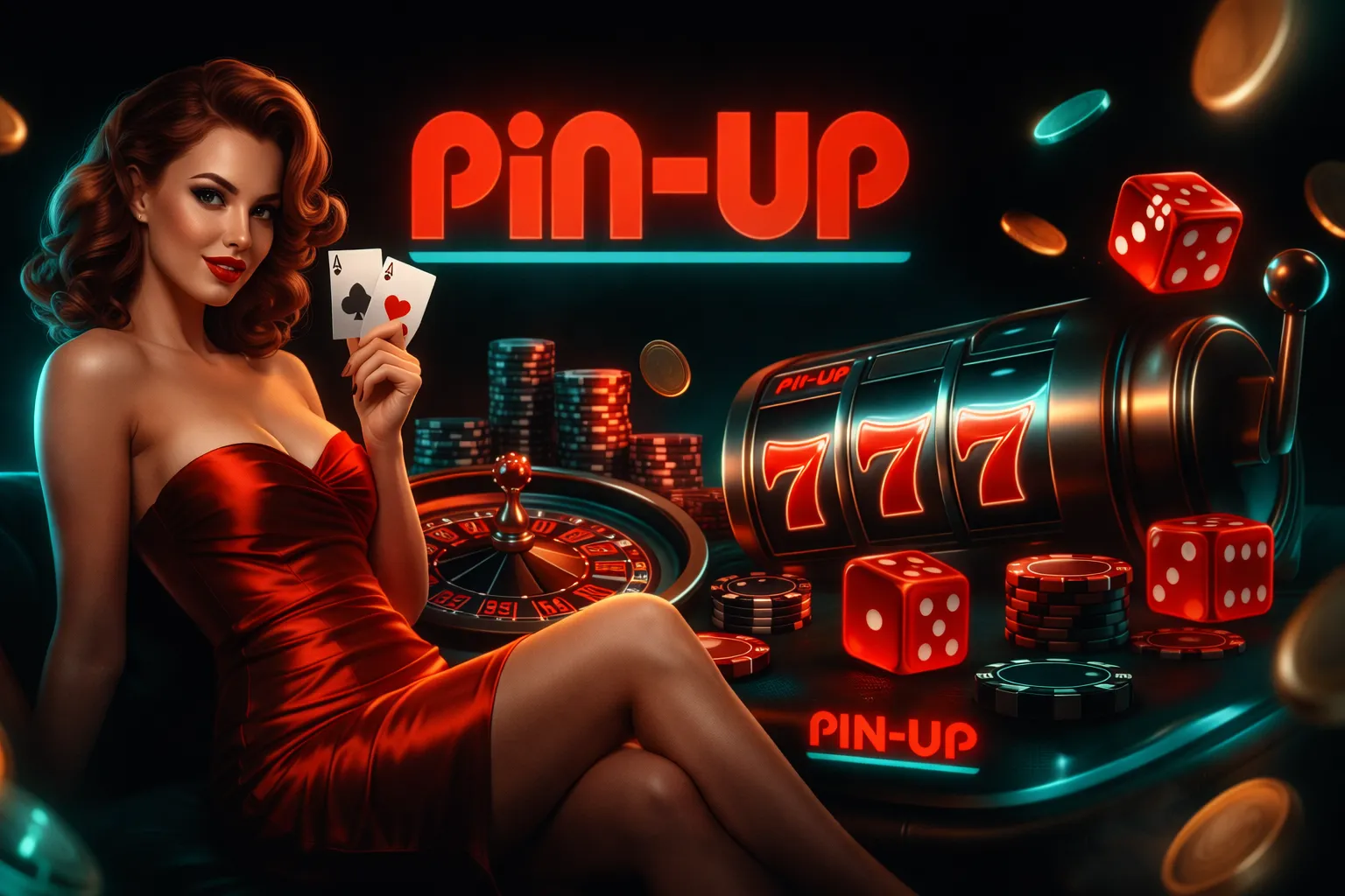 Pin-Up Casino Canada home - casino lobby